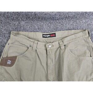 Wrangler Riggs Workwear Mens Ripstop Fabric Cargo Pants Size 38x30 Khaki Utility